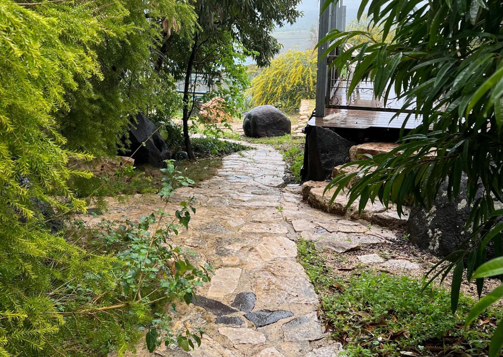 הוילה מעלה גמלא בקצה הכפר מראה חיצוני תמונה